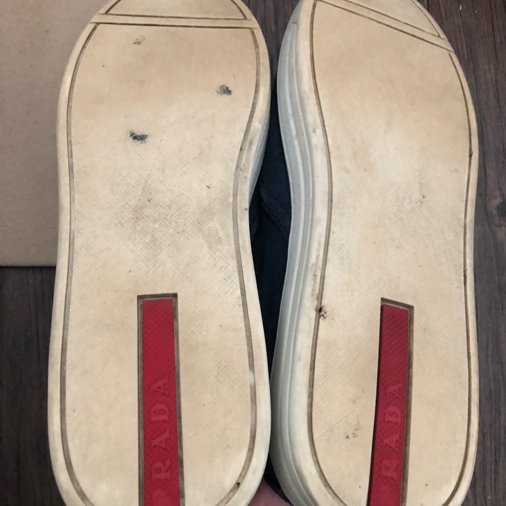 Prada sport Pull on/Slip on suede navy blue size 6